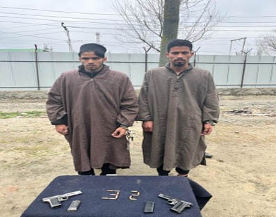 2 hybrid terrorists arrested from J&K's Baramulla 2 hybrid terrorists arrested from J&K's Baramulla