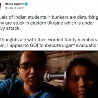 Visuals of Indian students in bunkers disturbing: Rahul