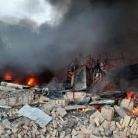 Fire near Ukrainian defence intelligence HQ