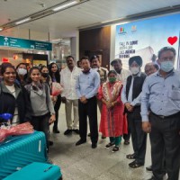 First batch of 15 T'gana students from Ukraine reach Hyderabad