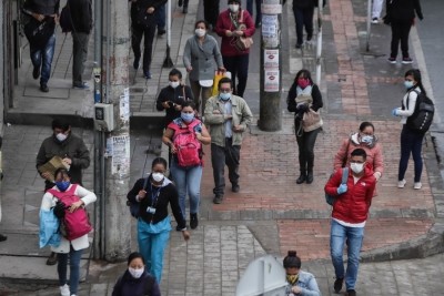 Social distancing urged in Colombian capital amid Covid spike