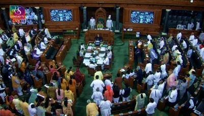 Lok Sabha adjourned till 12 p.m amid ruckus