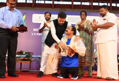 Sports minister Anurag Thakur visits SAI's Calicut Centre, takes athletes' feedback Sports minister Anurag Thakur visits SAI's Calicut Centre, takes athletes' feedback