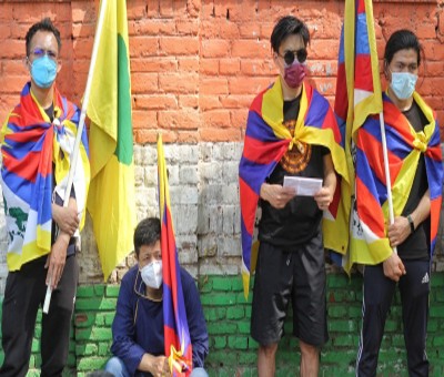 Tibetan groups protest against China Tibetan groups protest against China