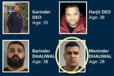 2 Indian-origin men charged in gang-linked killings in Canada 2 Indian-origin men charged in gang-linked killings in Canada