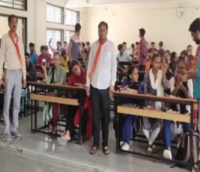 Membership drive in college: oppn demands action against principal, BJP leaders Membership drive in college: oppn demands action against principal, BJP leaders