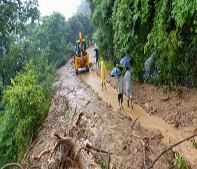 Incessant rains cause landslide, flooding in Goa