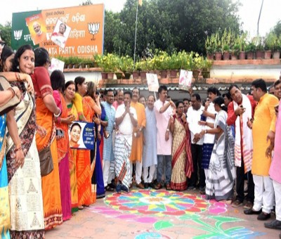 Festive mood at Murmu's hometown in Odisha's Mayurbhanj dist Festive mood at Murmu's hometown in Odisha's Mayurbhanj dist