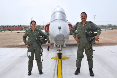 Father-daughter duo create history, fly Hawk-132 aircraft in same formation Father-daughter duo create history, fly Hawk-132 aircraft in same formation