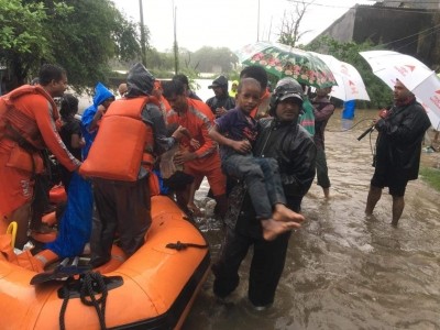 Over 33K people evacuated; loss of life, property brought under control: Gujarat CM Over 33K people evacuated; loss of life, property brought under control: Gujarat CM
