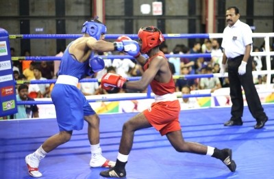 Asian champ Vishwanath Suresh, Chandigarh's Rohit Chamoli advance to quarters Asian champ Vishwanath Suresh, Chandigarh's Rohit Chamoli advance to quarters