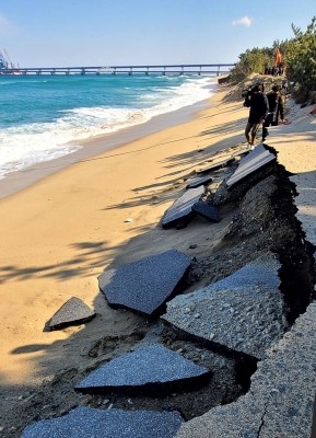 MLA raises concern over sand erosion at popular Goa beach