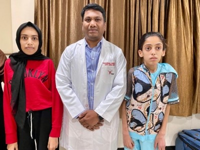 Rare surgeries performed on two Iraqi girls at Hyderabad hospital Rare surgeries performed on two Iraqi girls at Hyderabad hospital
