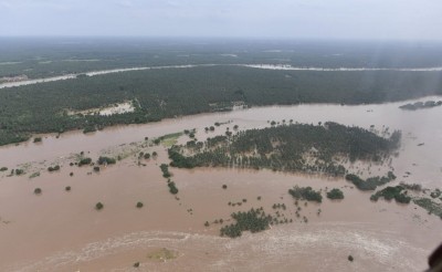 Godavari flows above danger mark at Andhra Pradesh's Dowleswaram