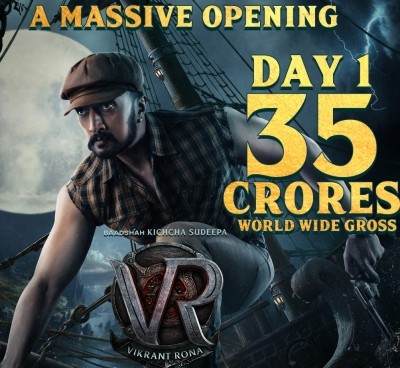 With Rs 35-cr opening day earnings, 'Vikrant Rona' heads for big league