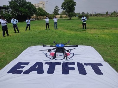 Drone covers 20 kms in 30 minutes to deliver frozen food in Gurugram Drone covers 20 kms in 30 minutes to deliver frozen food in Gurugram