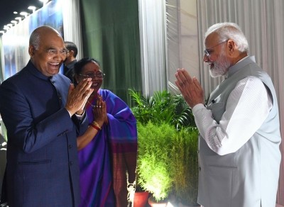 PM Modi hosts farewell dinner for President Kovind PM Modi hosts farewell dinner for President Kovind