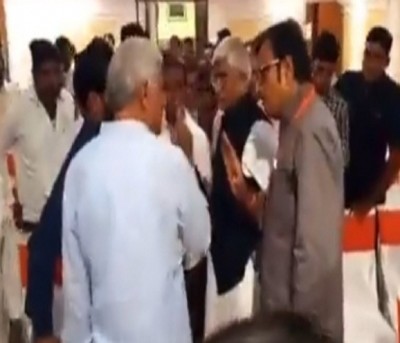 Raj BJP leaders clash ahead of Draupadi Murmu's progamme Raj BJP leaders clash ahead of Draupadi Murmu's progamme