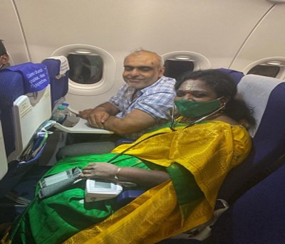 Telangana governor attends to medical emergency mid-air Telangana governor attends to medical emergency mid-air