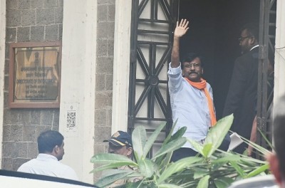Sanjay Raut reaches ED office for money-laundering probe Sanjay Raut reaches ED office for money-laundering probe