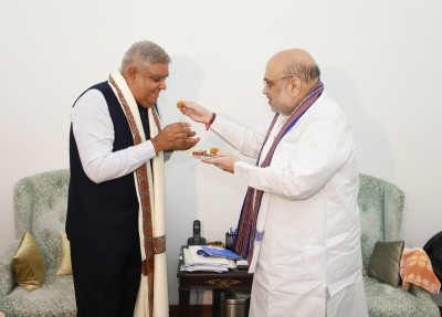 Jagdeep Dhankhar meets Amit Shah Jagdeep Dhankhar meets Amit Shah