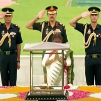 President-elect Droupadi Murmu pays tribute to Mahatma Gandhi