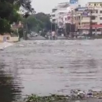 Hyderabad's Musi river in spate, two bridges shut