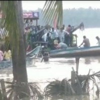 Narrow escape for TDP leaders as boat dock in Godavari collapses