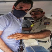 Rahul Gandhi detained by Delhi Police