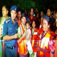 NDRF rescues family stuck in flood waters in Hyderabad