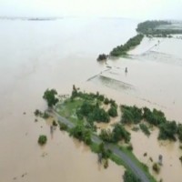 Tension during Telangana BJP MP's visit to flood-hit area