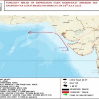 Depression over NE Arabian Sea off Saurashtra coast