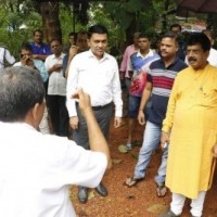 Goa CM visits flood affected areas, assures relief