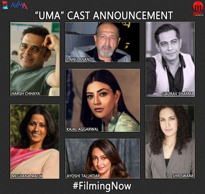 Kajal Aggarwal starts shooting for 'Uma' in Kolkata Kajal Aggarwal starts shooting for 'Uma' in Kolkata