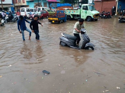 16 Telangana districts see flooding due to heavy rains 16 Telangana districts see flooding due to heavy rains