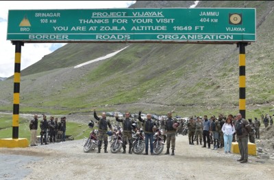 Kargil War Memorial bike rally reaches Drass Kargil War Memorial bike rally reaches Drass