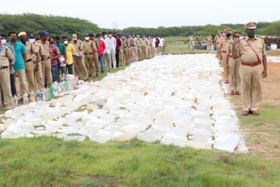 20K litres arrack worth Rs 50L destroyed in Andhra Pradesh 20K litres arrack worth Rs 50L destroyed in Andhra Pradesh