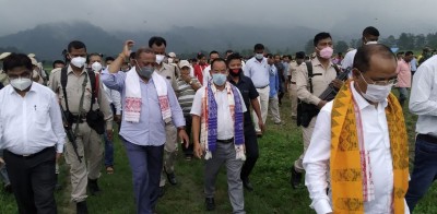 With NE states' border row on, ministers, officials visit areas With NE states' border row on, ministers, officials visit areas