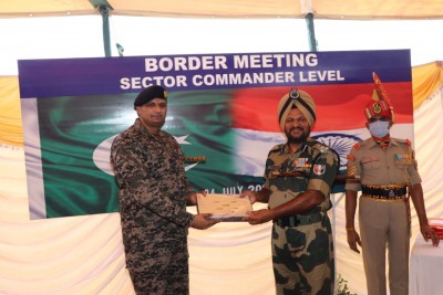 BSF lodges protest with Pak Rangers over increased drone activity BSF lodges protest with Pak Rangers over increased drone activity