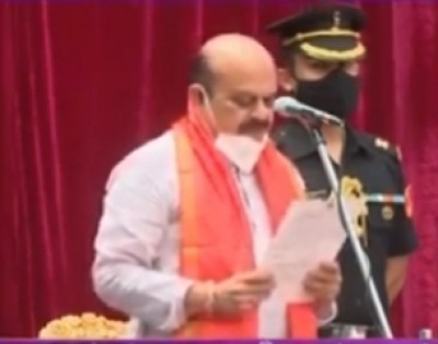 Basavaraj Bommai sworn-in as 30th Chief Minister of Karnataka Basavaraj Bommai sworn-in as 30th Chief Minister of Karnataka