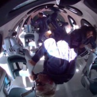 ichard Branson safely back to earth after touching edge of space
