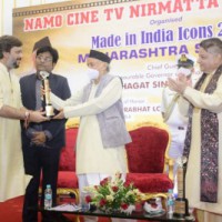 Planet Marathi founder Akshay Bardapurkar felicitated by Maharashtra Governor