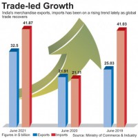 India's June YoY exports, imports surge as world trade recovers