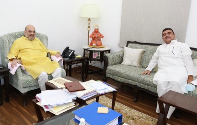 Suvendu Adhikari in Delhi to meet Amit Shah Suvendu Adhikari in Delhi to meet Amit Shah