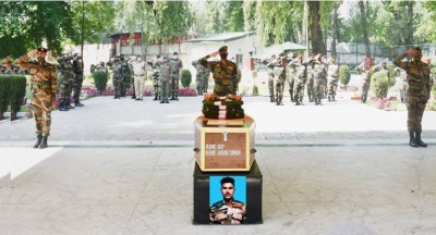 Army pays tributes to braveheart in Srinagar Army pays tributes to braveheart in Srinagar