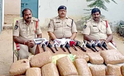 Andhra Police bust international marijuana smuggling racket Andhra Police bust international marijuana smuggling racket
