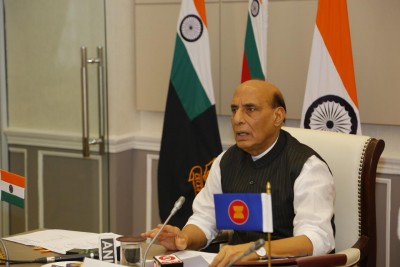 India 'priest' of peace, but can give apt reply to aggression: Rajnath India 'priest' of peace, but can give apt reply to aggression: Rajnath