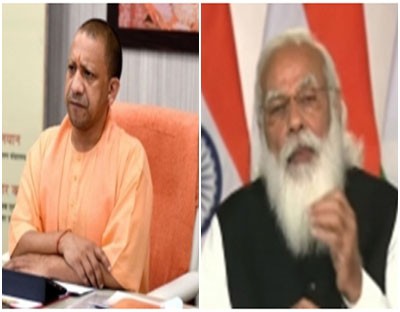 UP CM Adityanath meets PM Modi UP CM Adityanath meets PM Modi