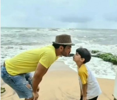 Arjun Bijlani misses son while shooting in Cape Town Arjun Bijlani misses son while shooting in Cape Town