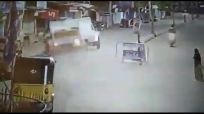 Two killed as pickup truck runs amok in Telangana Two killed as pickup truck runs amok in Telangana